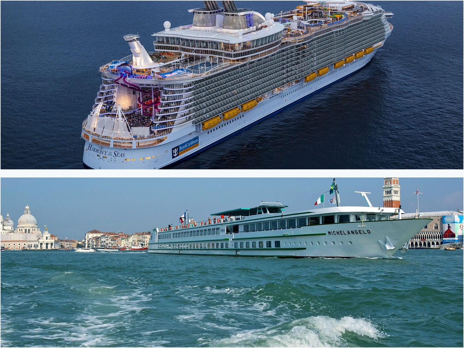 croisière fluviale ou croisière en mer