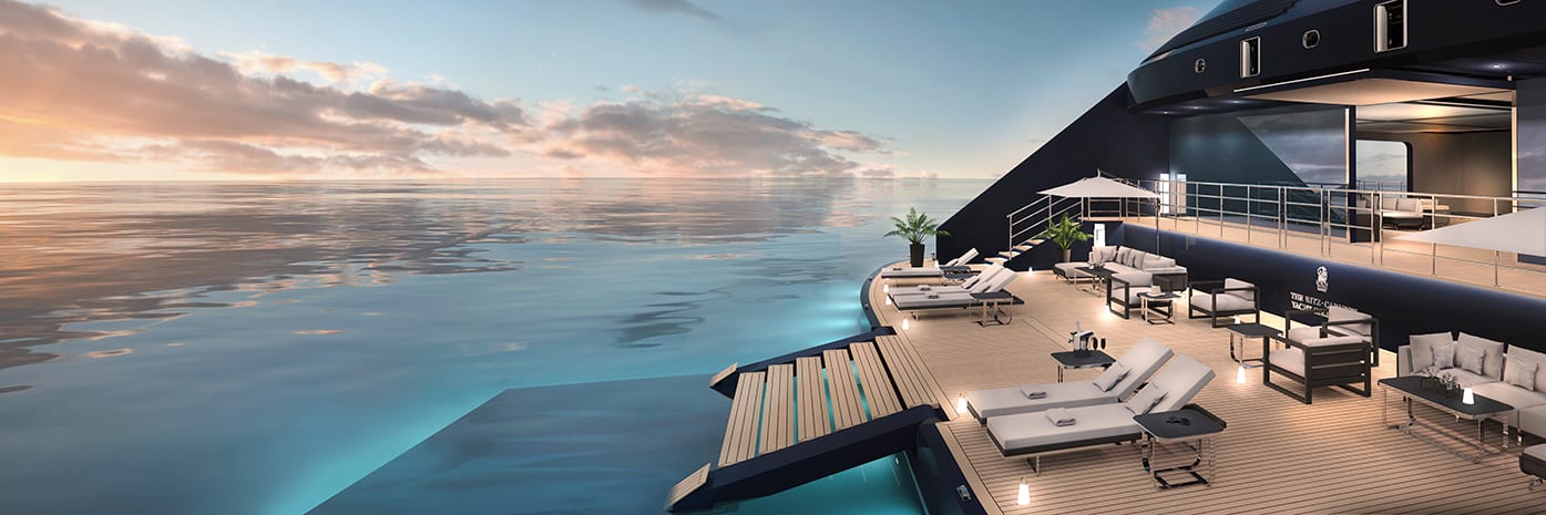 The Ritz-Carlton Yacht Collection, vue aérienne