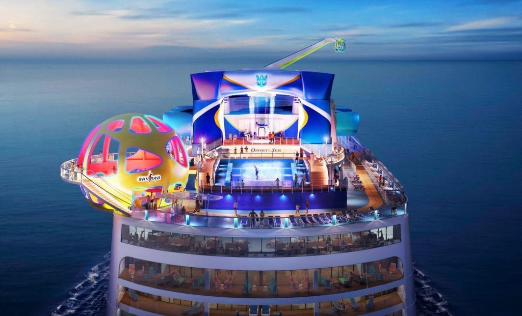 L'Odyssey of the Seas, premier navire de la classe Quantum Ultra à faire son apparition en Occident fera sa saison inaugurale en Méditerranée en 2020