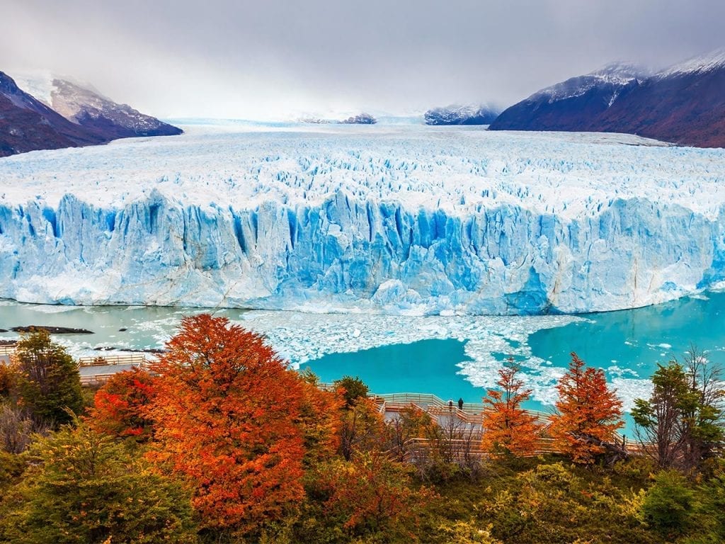 après l'Antarctique et le Groenland, la calotte glaciaire de la Patagonie est la troisième plus grande surface de glace au monde.