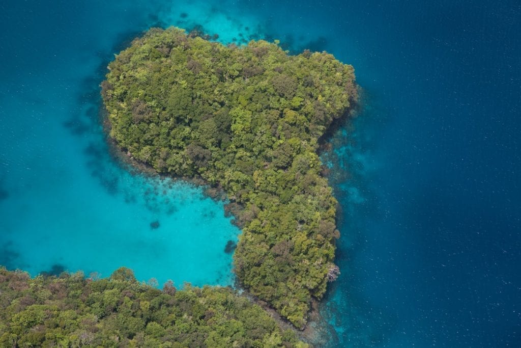 Palau, aussi surnomée les îles Palaos, ont été nommées "plus belle surprises de l'océan pacifique" en raison de leur fond marin turquoi.