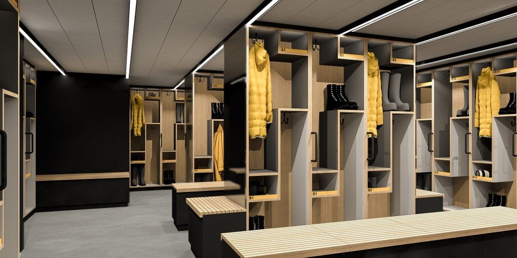 image 3D d'une salle de préparation au sein de Quark