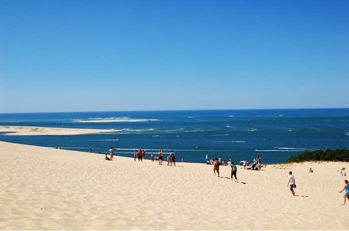 Vue sur le bassin d'Arcachon depuis la dune du Pilat