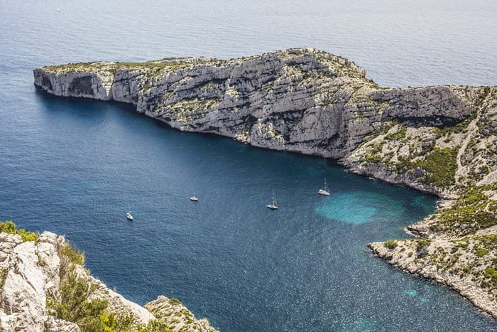 Vue sur les calanques de Cassis, près de Marseille