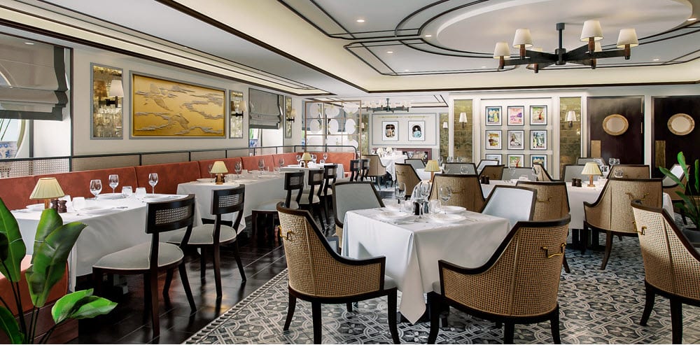 Le restaurant Indochine à bord du bateau MSC Virtuosa est une renconre des 2 cuisines, celles de la France et du Viêt Nam.