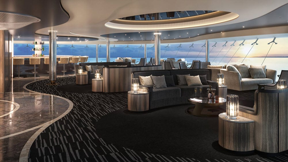 Le Sky Lounge est l'un de 21 bars et lounges qui est prêt à vous accueillir à bord du MSC Virtuosa. 