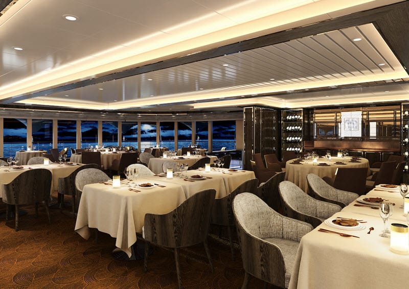 Le restaurant La Dame sur Silver Moon