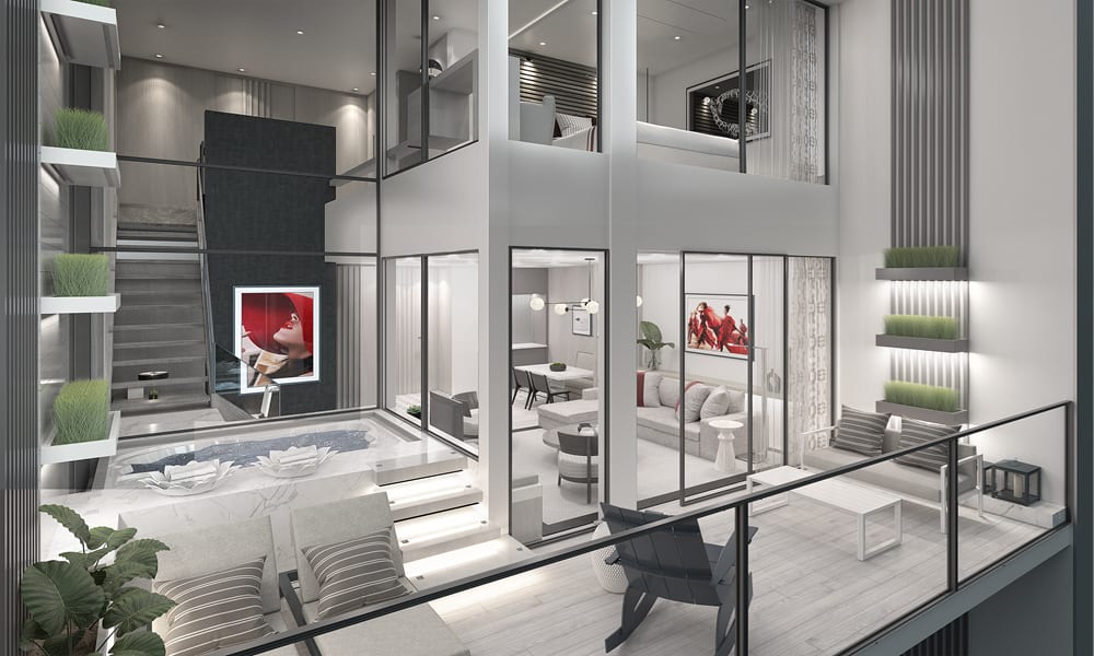 Les villas Edge sur le navire de croisière Celebrity Beyond