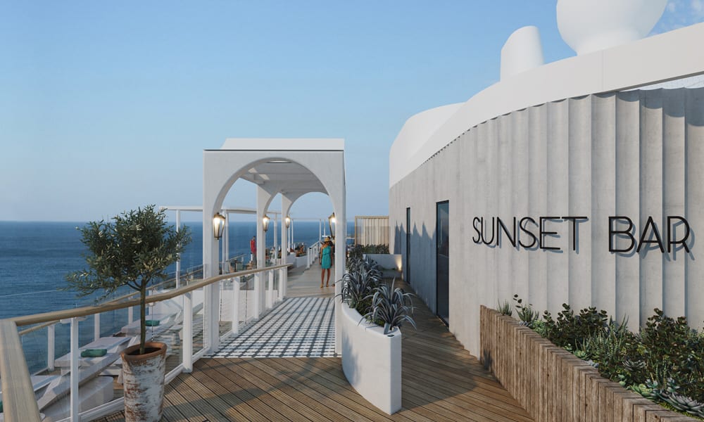 L'entrée du Sunset Bar