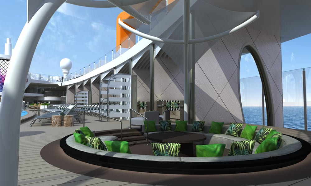 L'espace détente du Resort Deck