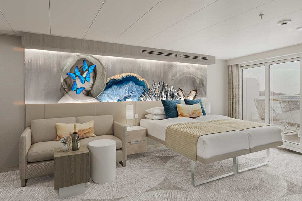 La suite Club Balcony, vue depuis la télé