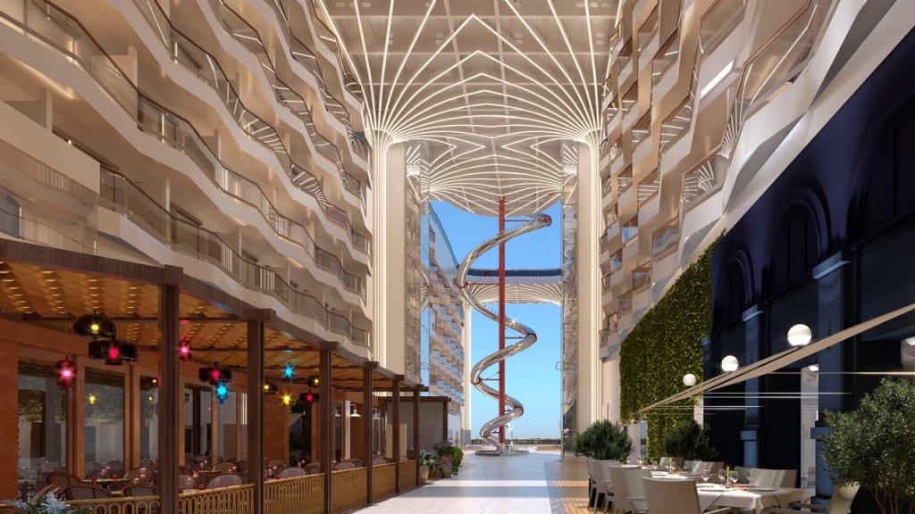 L'une des promenades à bord du MSC World Europa