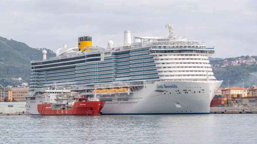 Approvisionnement GNL du Costa Smeralda