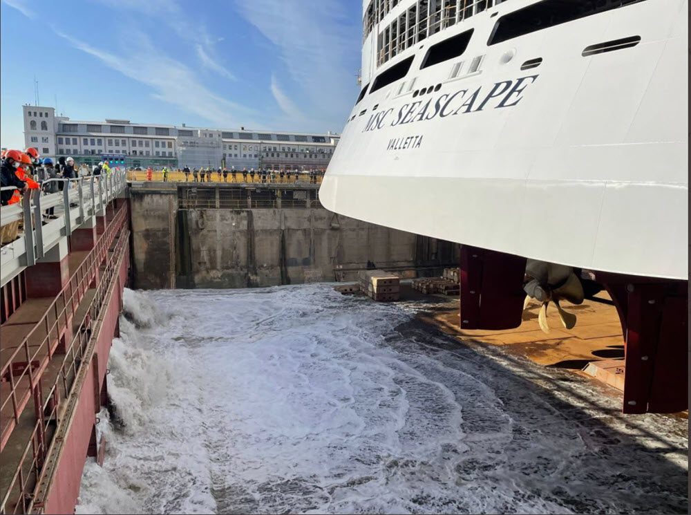 Le MSC Seascape: cérémonie de mise à flot