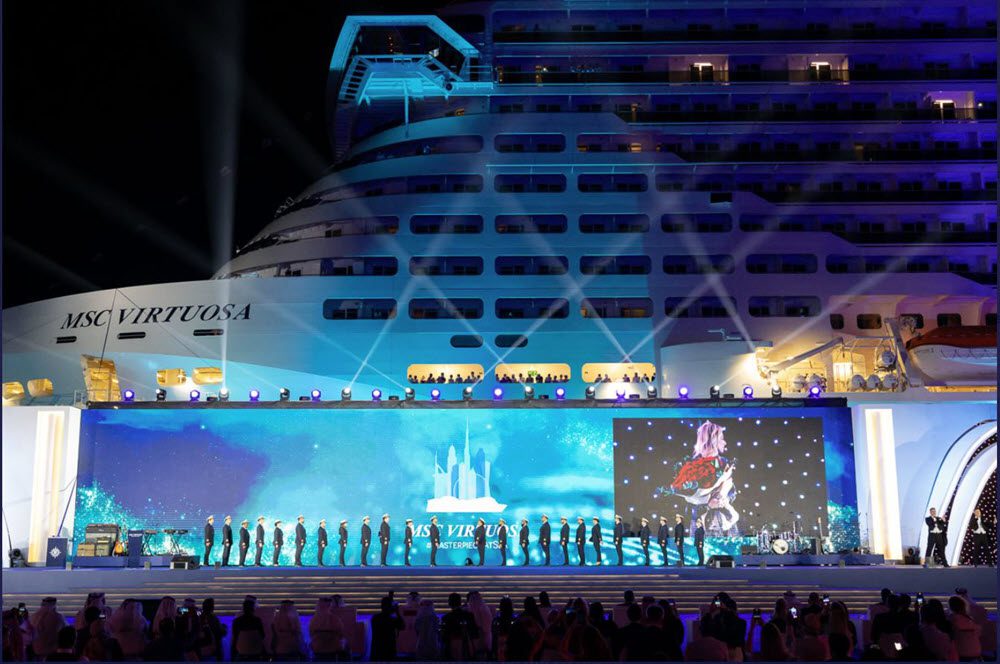 La cérémonie de baptême de Costa Virtuosa