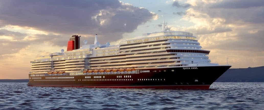 L'illustration du nouveau bateau de croisière Queen Anne de Cunard