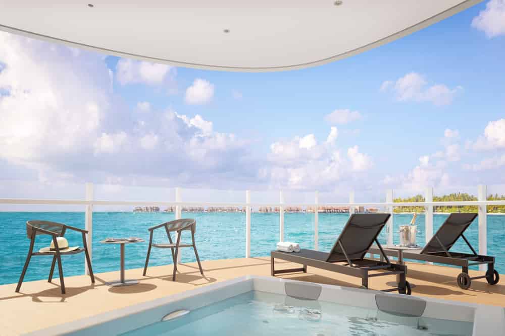 La suite Otium: balcon avec jacuzzi